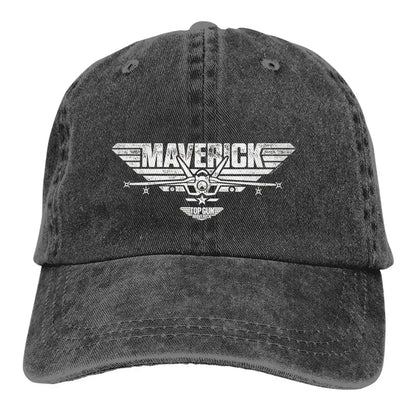 Многоцветна шапка с козирка за мъже и жени, каубойска шапка „Top Gun Maverick“ с центрирано лого на „Jet“, бейзболни шапки, персонализирани шапки с козирка за защита