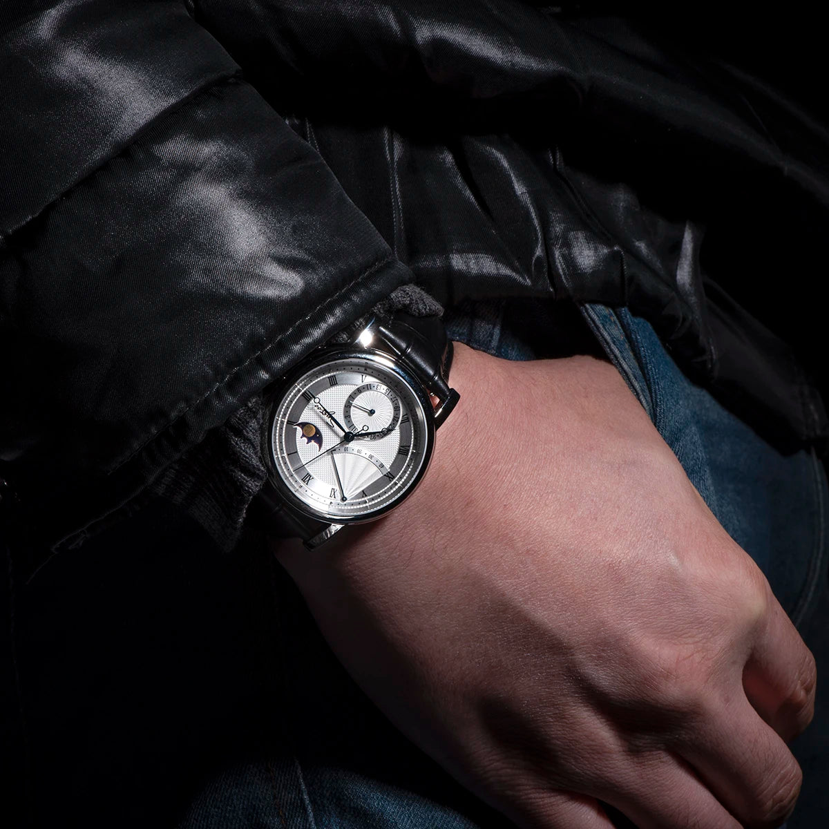 2023 Sugess Watch of Men Automatic Mechanical Moon-Phase Wristwatches Power Reserved  Sapphire WaterResistant Tianjin Movement