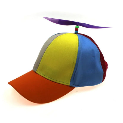 Fashion Colorful Bamboo Dragonfly Patchwork Baseball Cap Adult Kid Helicopter Propeller Funny Cotton Parent-child Snapback Hats