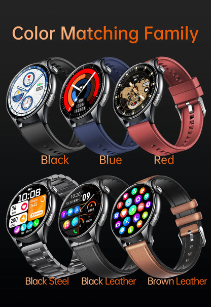 2025 Health Smartwatch for Xiaomi & Huawei ECG + PPG, Blood Pressure, SpO2, Body Analysis, Bluetooth Calling & NFC