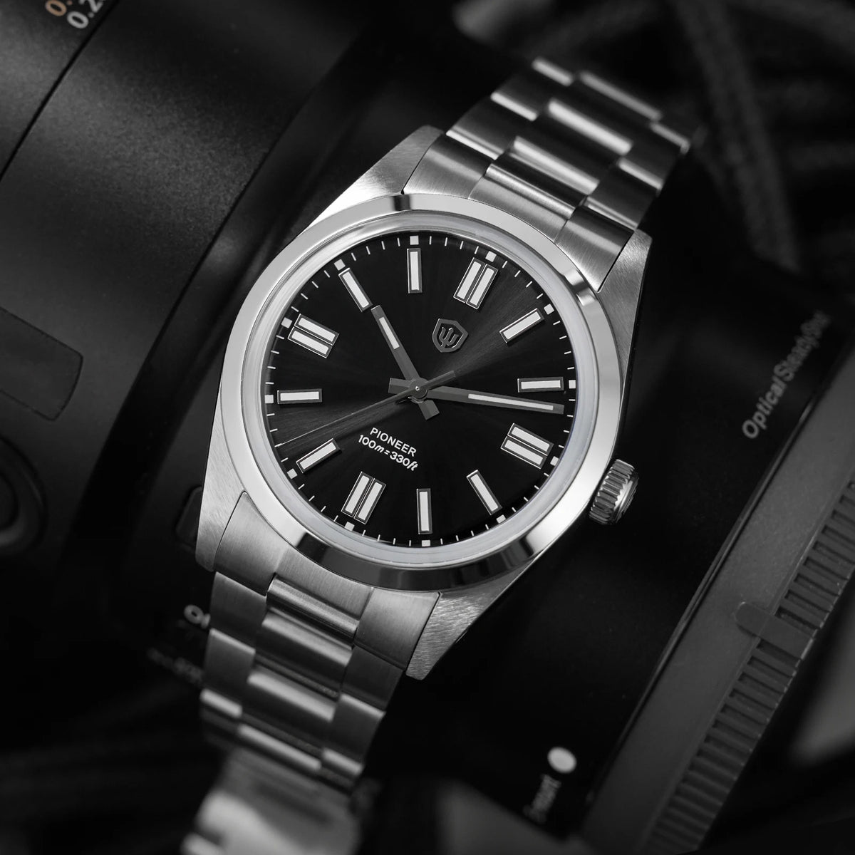 Watchdives WD1016 V3 kvarc karóra, 37 mm-es rozsdamentes acél tok, zafírüveg, vintage stílusú karóra, VH31 Sweep mozgás, 100 m vízálló férfi karóra