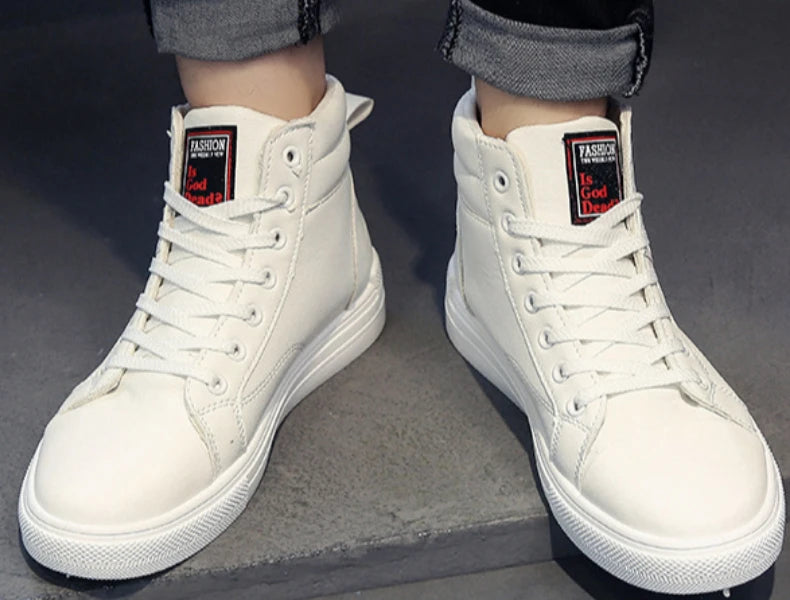 2025 New Breathable Soft Sole Men's Casual Sports Shoes Korean Fashion Student Jogging Shoes Youth Board Shoes