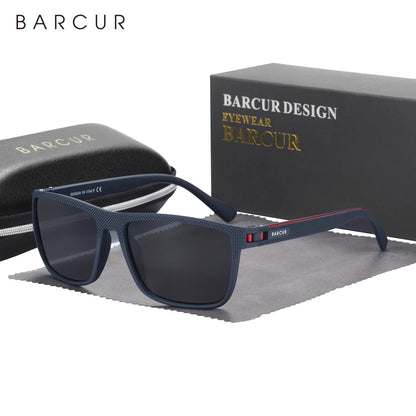 BARCUR Design TR90 napszemüveg férfiaknak, polarizált, könnyű sportnapszemüveg nőknek, szemüveg-kiegészítő, Oculos UVAB védelem