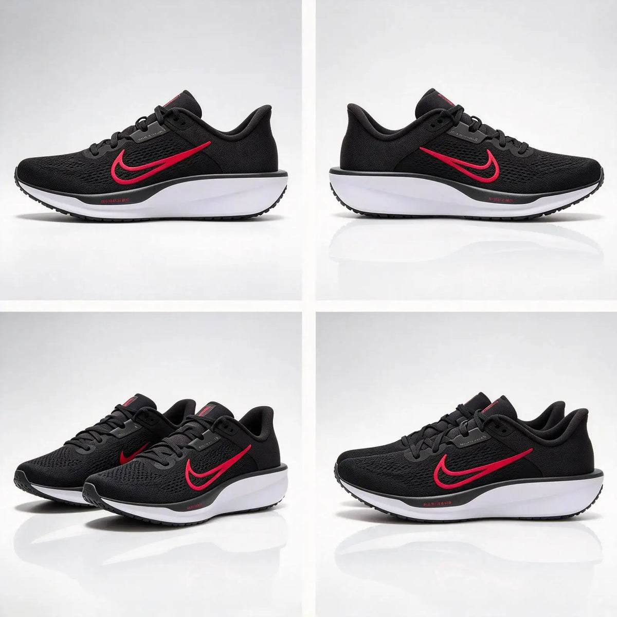 NIKE QUEST 6 FD6033-001, chaussures de course pour hommes authentiques, à semelle épaisse, légères, résistantes à l'usure, respirantes et à tige basse.