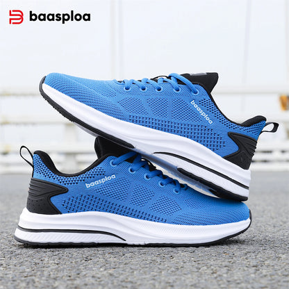 Baasploa løbesko til mænd – mærke, designer, mesh, casual sneakers, letvægts, snøresko, nye herresko til udendørs sport og tennis