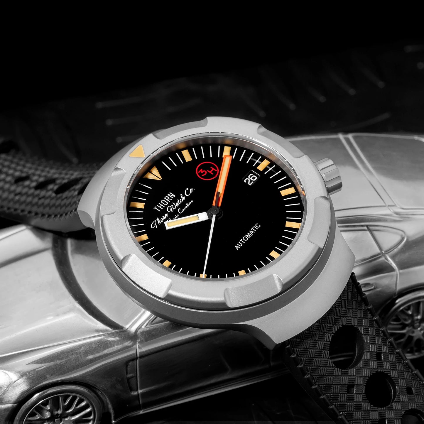 THORN T011 Men Titanium Watch PT5000 Automatic Movement Mechanical Tribute Vintage Watches Sapphire Luminous 10Bar Waterproof