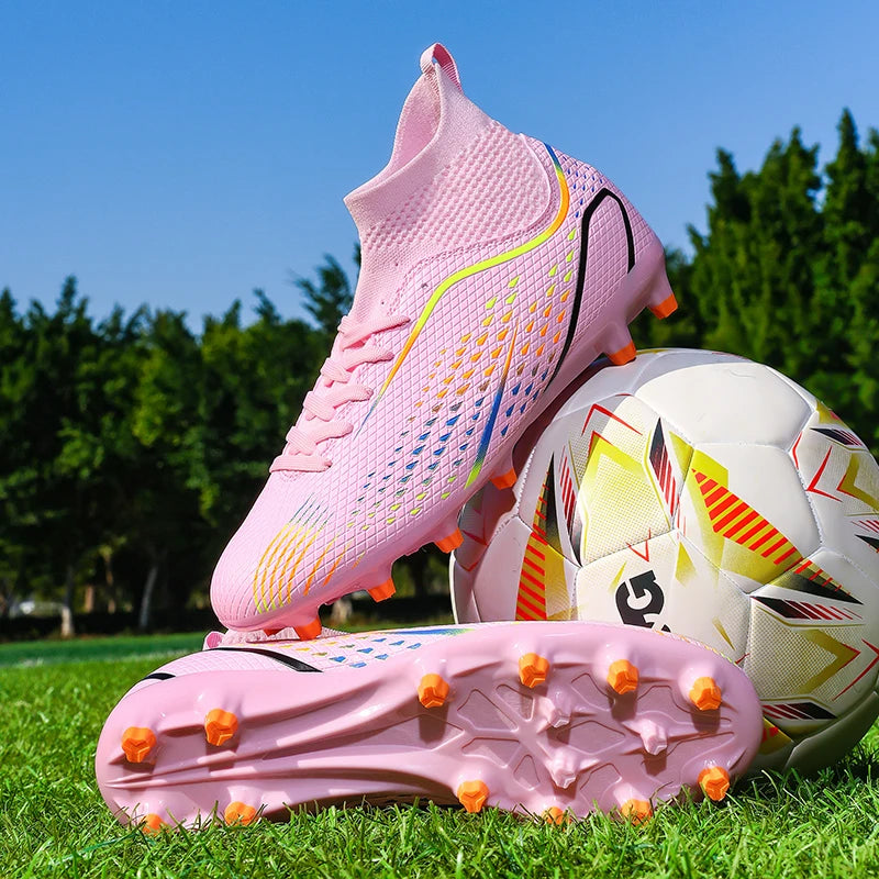 Men's Football Field Boots Ultralight Turf Indoor Society Training Soccer Shoes Cleats for Kids Sneakers TF/FG Football Shoes