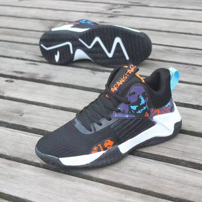 Nouvelles baskets antidérapantes pour hommes, chaussures de basket-ball montantes de luxe confortables, chaussures de course tendance et polyvalentes, chaussures décontractées