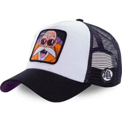 Dragon Ball Son Goku muška hip-hop kapa s letećim vrhom, ljetna kapa s izbočenim vrhom, muška kapa s vezom, kapa s mrežastim podstavom, podesiva trucker kapa, sunčana vizira