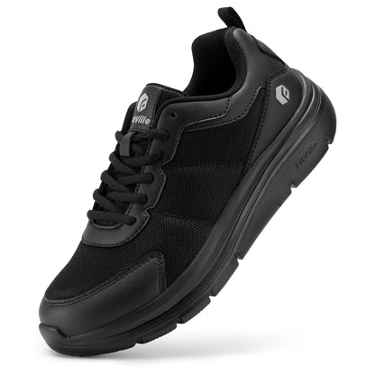 FitVille Men's Walking Shoes Wide Width Max Cushioning Lightweight Sneakers Sport Shoes for Plantar Fasciitis Pain Relief