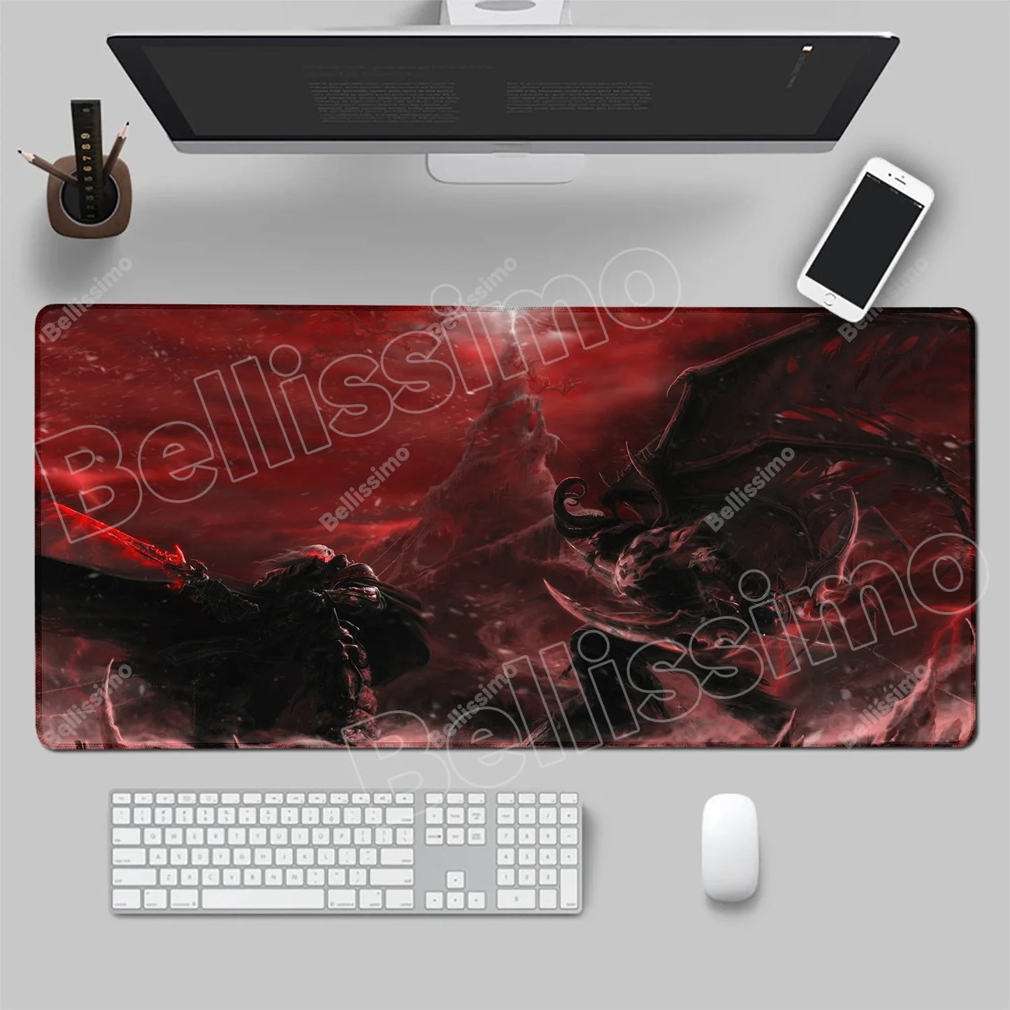 World Of Warcraft 90x40 Large Gaming Mouse Pad Game Desk Play Pad for Csgo Natural Rubber Mat Grande Gamer Xxl Computer Mousepad