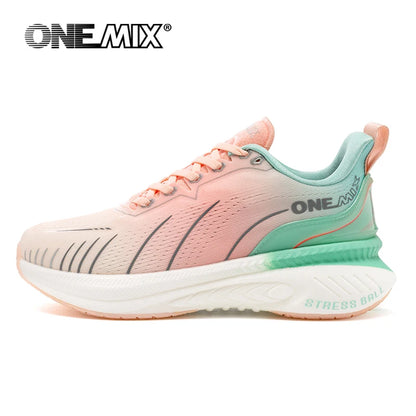 ONEMIX fehér útifutó cipő férfiaknak, légpárnás szabadtéri sportcipő, férfi edzőcipő, nyári futócipő, női lábbeli