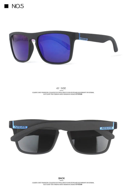 Outdoor Sport Square Myopia Lens Prescription Sunglasses Men Polarized Driving Anti-Glare Myopes Lunettes 0 -0.5 -0.75 Hoz -6.0