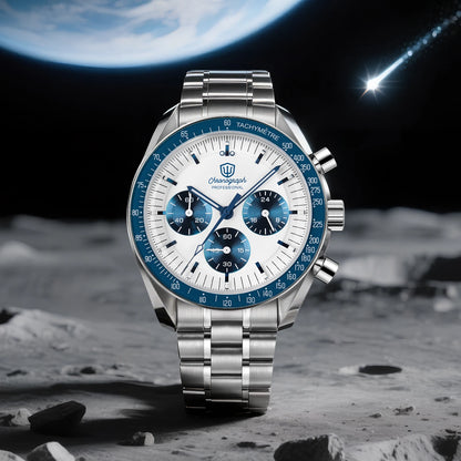 Orologio da uomo Watchdives New Wd1863 al quarzo VK63, cronografo con vetro zaffiro bombato, impermeabile, 39 mm, in acciaio, top brand, orologio business di lusso