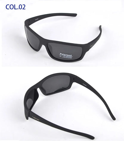 2026 Male Brand Design Polarized Sunglasses for Men Brown Sports Rectangle Sun Glasses Lenses Male Cycling Eyewear Gafas UV400