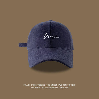 1pc leisure relax Face recognition hat,duckbill cap,men's embroidered letters,simple and versatile,fashionable baseball caps