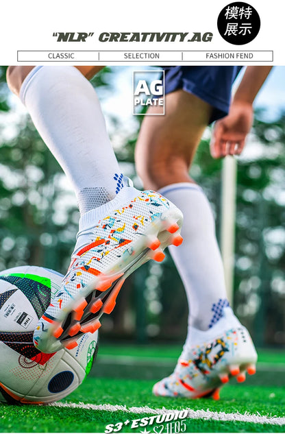 Professionele voetbalschoenen voor heren, ademend mesh, antislip voetbalschoenen, snelle sneakers, modieuze voetbalschoenen voor kunstgras voor heren