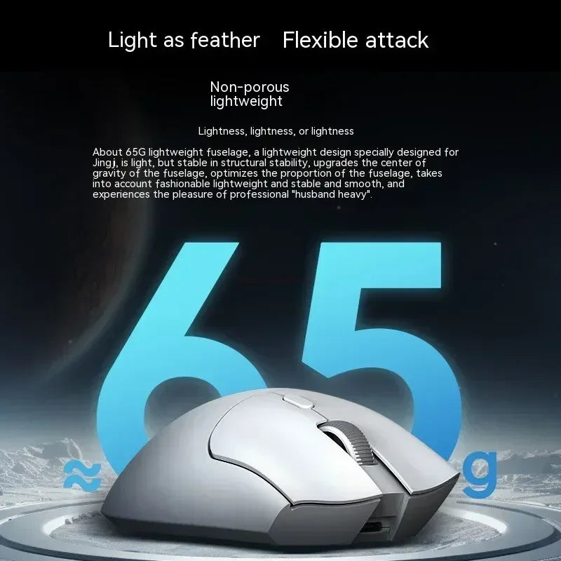 Bezdrátová myš Metaphyuni Metapanda P1 P1 Pro Max PAW3395, nízká latence, lehká e-sportovní herní myš, ergonomická, dárek pro PC hráče