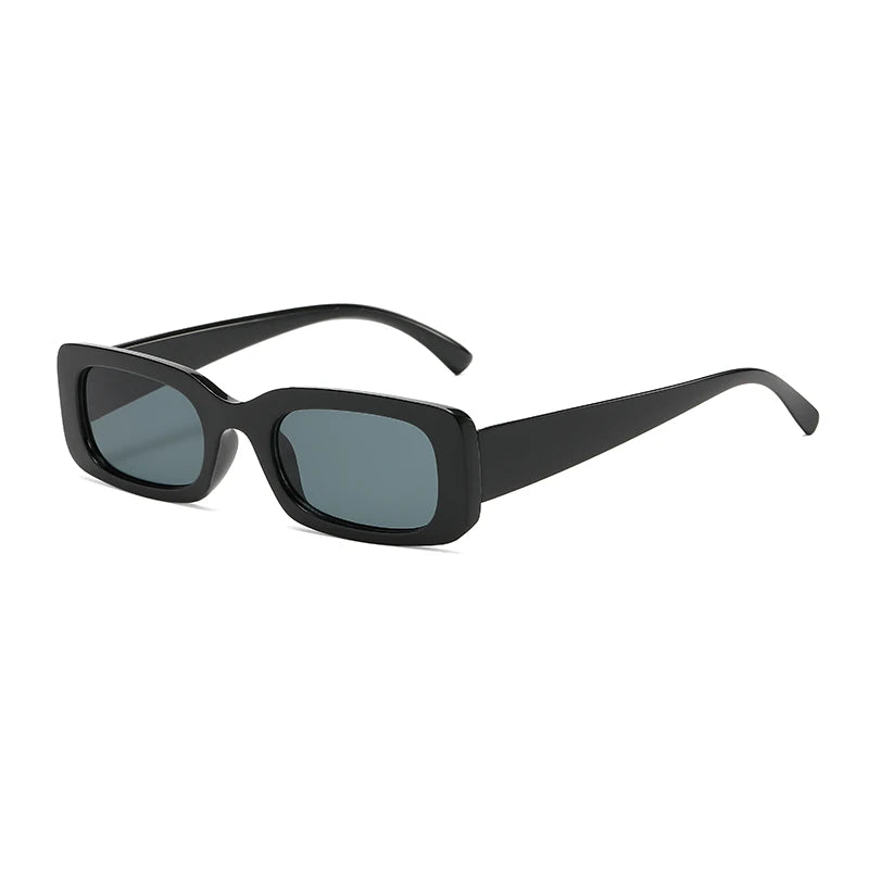 Fekete négyzet alakú napszemüveg férfiaknak, téglalap alakú, kicsi, retro stílusú, fekete lencsés, vezetéshez és horgászathoz, Oculos UV400