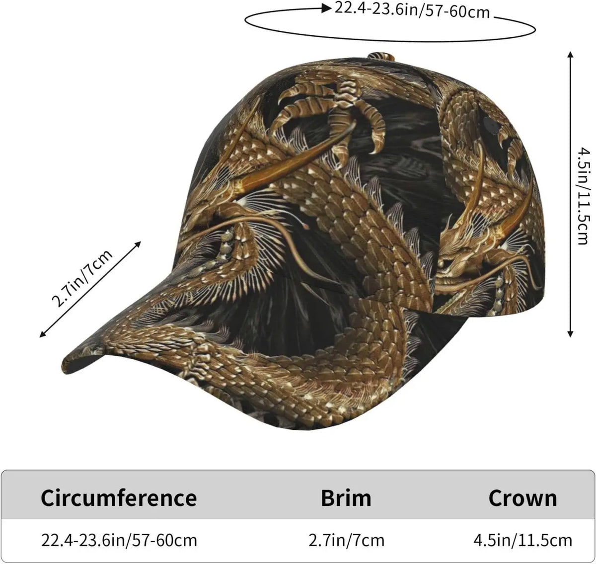 „Dragon Snapback“ kepurė, vyriškos beisbolo kepurės, vyriškos saulės kepurės, reguliuojamos „Cool Trucker“ kepurės moterims ir vyrams