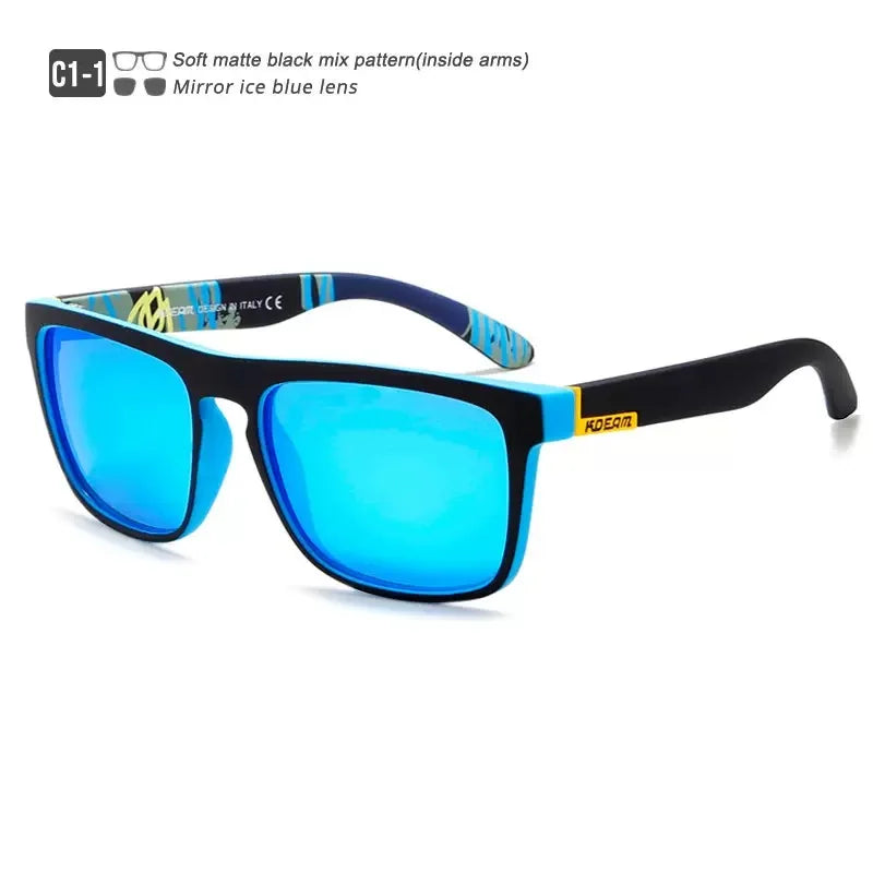 Outdoor Sport Square Myopia Lens Prescription Sunglasses Men Polarized Driving Anti-Glare Myopes Lunettes 0 -0.5 -0.75 Hoz -6.0