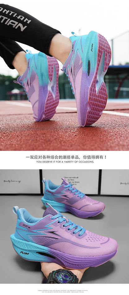 NEUE Laufschuhe mit Carbonplatte für Marathon, Herren, sportlich, atmungsaktiv, leicht, Damen, bequeme rutschfeste Sportsneaker, Casual