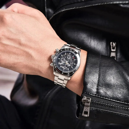 PAGANI DESIGN Men's Automatic Mechanical Watch Stainless Steel Waterproof Sport 10Bar Luxury Casual Watch for Men Reloj Hombre
