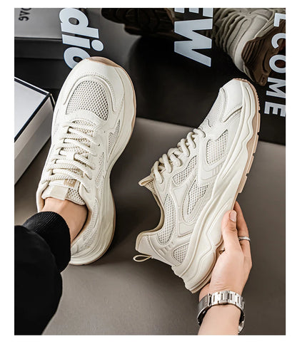 Men's speed casual sneakers spring summer soft-sole anti-slip breathable outdoor running shoes fashion Youth Joker sports shoes