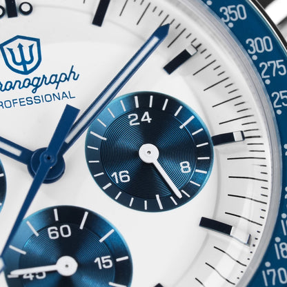 Orologio da uomo Watchdives New Wd1863 al quarzo VK63, cronografo con vetro zaffiro bombato, impermeabile, 39 mm, in acciaio, top brand, orologio business di lusso