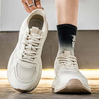 Men's speed casual sneakers spring summer soft-sole anti-slip breathable outdoor running shoes fashion Youth Joker sports shoes