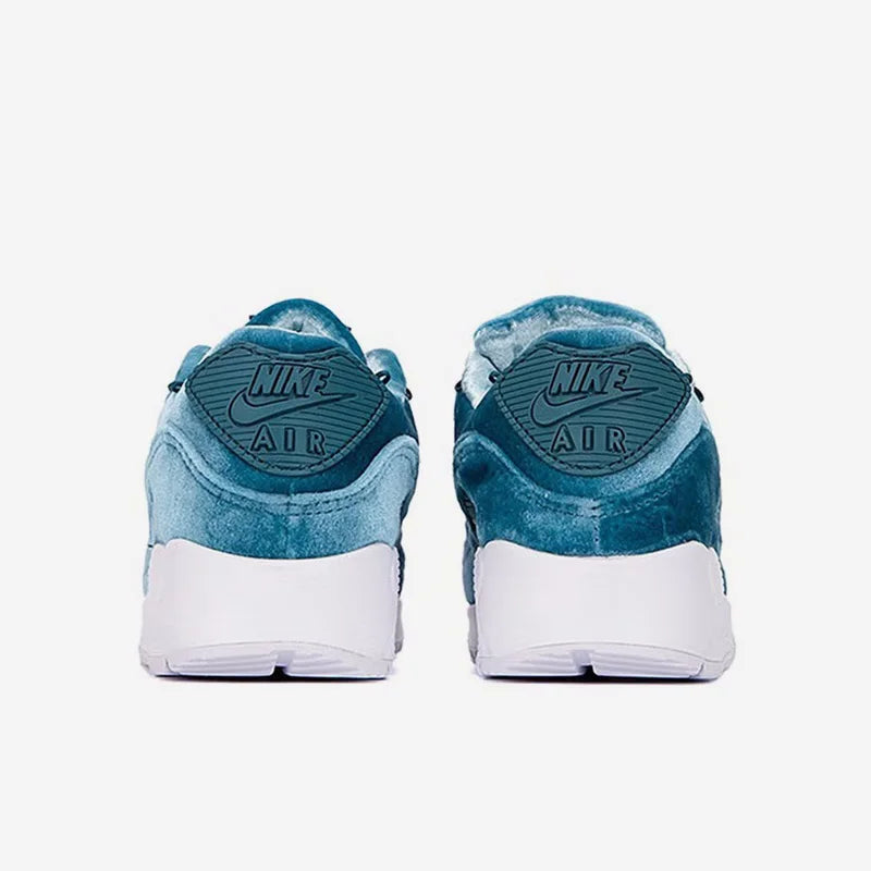 Oryginalne damskie buty sportowe Nike Air Max 90 Blue Velvet z poduszką powietrzną DO2194-001