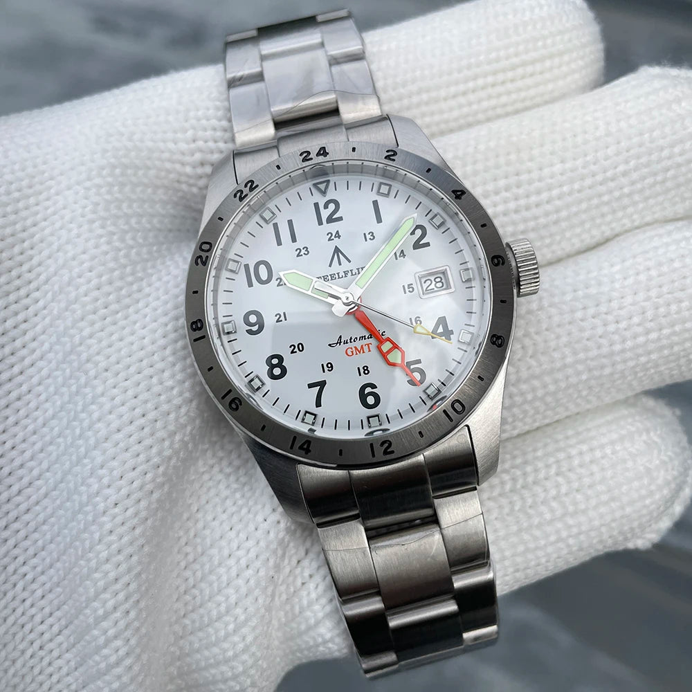 STEELFLIER Official SF792 GMT Mechanical Wristwatch NH34 Movement Super BGW9 C3 Luminous 200M Waterproof Men's Luxury Dive Watch