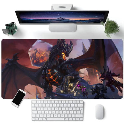 World Of Warcraft Game Mousepad Large Keyboard Desk Mat Gaming Mouse Pad LockEdge Non-slip Mat