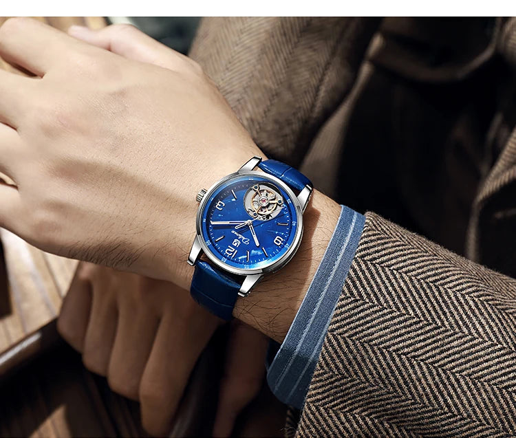 Men’s Fashion Sport Tourbillon Watch – Automatic, Mechanical, Water-resistant – Luxury wristwatch from a premium brand