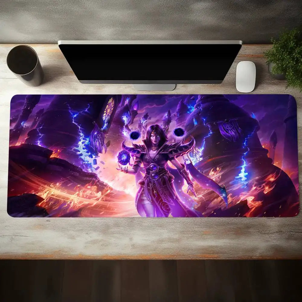 World Of Warcraft Game Mousepad Large Keyboard Desk Mat Gaming Mouse Pad LockEdge Non-slip Mat