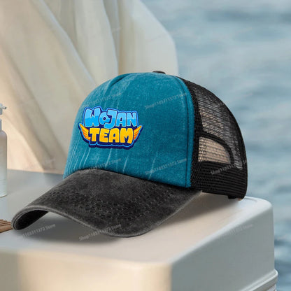 Wojan Teams Mesh Baseball Cap Cute Cartoon Street Dance Hip Hop Duck Tongue Hat Fashion Outdoor Sun Hat Casual Sunbonnet Gifts