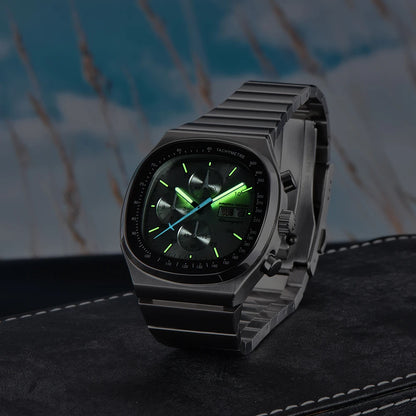PAGANI DESIGN Új PD1819 férfi kvarc karóra, 40 mm, zafírüveg, rozsdamentes acél, vízálló, világító C3 kronográf reloj hombre