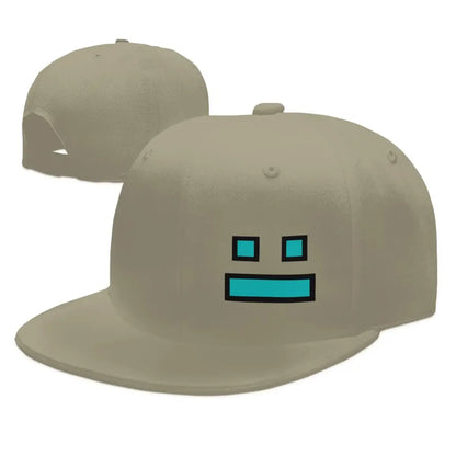 Czapki z daszkiem z gry Geometry Dash – czapki baseballowe typu snapback dla mężczyzn i kobiet, czapki regulowane, czapki hip-hopowe, czapki typu casquette