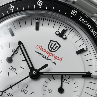 Orologio da uomo Watchdives New Wd1863 al quarzo VK63, cronografo con vetro zaffiro bombato, impermeabile, 39 mm, in acciaio, top brand, orologio business di lusso