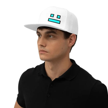 Czapki z daszkiem z gry Geometry Dash – czapki baseballowe typu snapback dla mężczyzn i kobiet, czapki regulowane, czapki hip-hopowe, czapki typu casquette