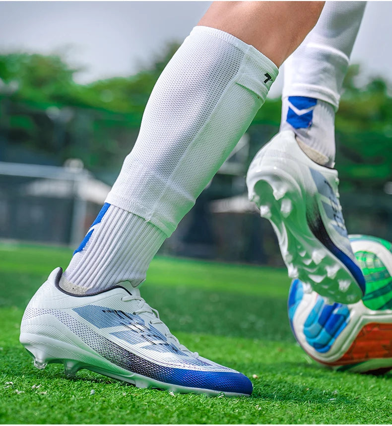 Chaussures de football pour hommes, crampons d'entraînement rapides pour terrain extérieur, chaussures de football à crampons pour terrain synthétique, baskets basses originales unisexes