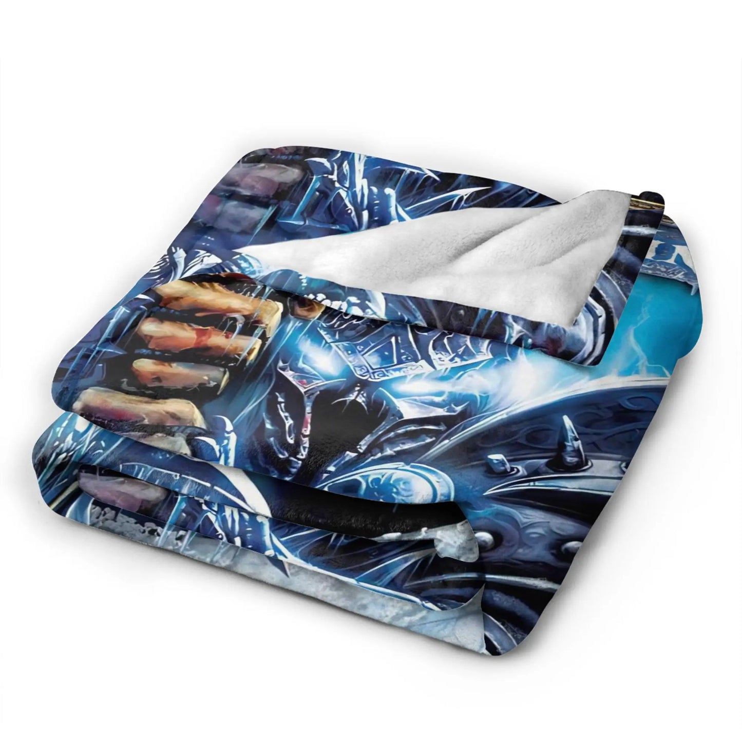WOW World of Warcraft Arthas Retro Game Soft Blankets Travel Plush Throw Blanket Pattern Bedroom Flannel Bedspread Sofa Cover