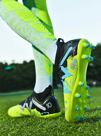 Zapatillas de fútbol para hombre, tacos de alto rendimiento, calzado profesional de fútbol sala, botas rápidas para campo de fútbol, zapatillas originales de entrenamiento para niño