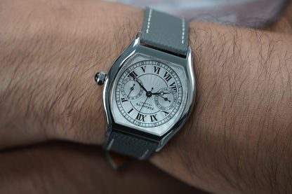 FARASUTE 36 mm-es luxus retro férfi kvarcóra VH64 szerkezetű, rozsdamentes acélból készült sportos divatóra zafírüveggel, vízálló Relogio