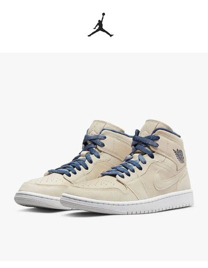 Oficiální originální dámské ležérní odolné vysoké tenisky Nike Air Jordan 1 DM9126-104