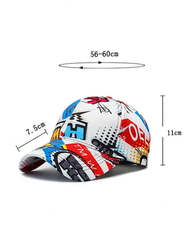 Beisbolo kepurė „Spring Personality“ – madinga gatvės stiliaus hip-hopo kepurė iš medvilnės