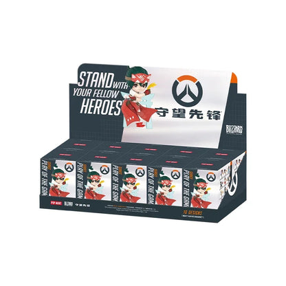 POP MART Overwatch Play of The Game Series originali akloji dėžutė, staigmenos paslaptinga dėžutė, mielos anime veiksmo figūrėlės, dekoracijos ir figūrėlės