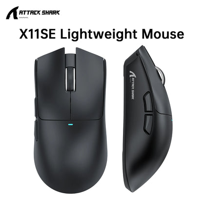 ATTACK SHARK X11 SE Wireless Gaming Mouse 22000 DPI,PixArt PAW3311 Sensor,BT/2.4G/Wired,59g Lightweight,2000W Clicks