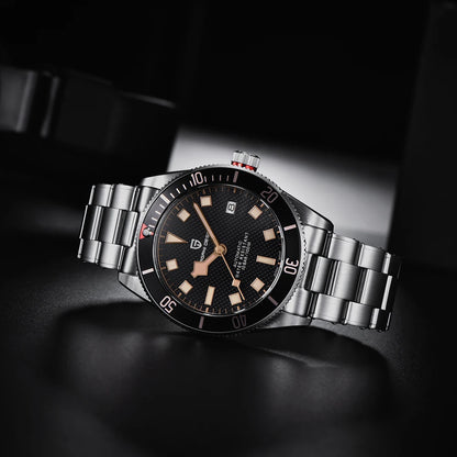 Montre automatique pour homme PAGANI DESIGN – Modèle de luxe type BB58, montre-bracelet mécanique, sportive, en acier inoxydable et étanche