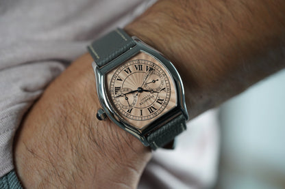 FARASUTE 36 mm-es luxus retro férfi kvarcóra VH64 szerkezetű, rozsdamentes acélból készült sportos divatóra zafírüveggel, vízálló Relogio